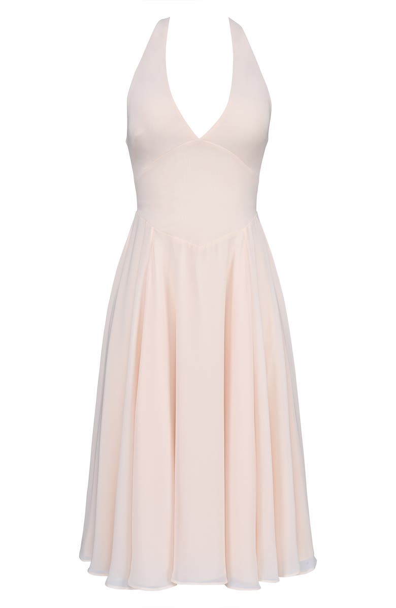 Solada Halter Georgette Midi Dress