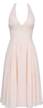 HOUSE OF CB Solada Halter Georgette Midi Dress