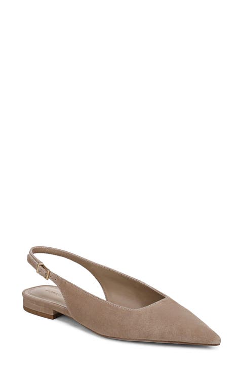 Selina Leather Slingback Flat