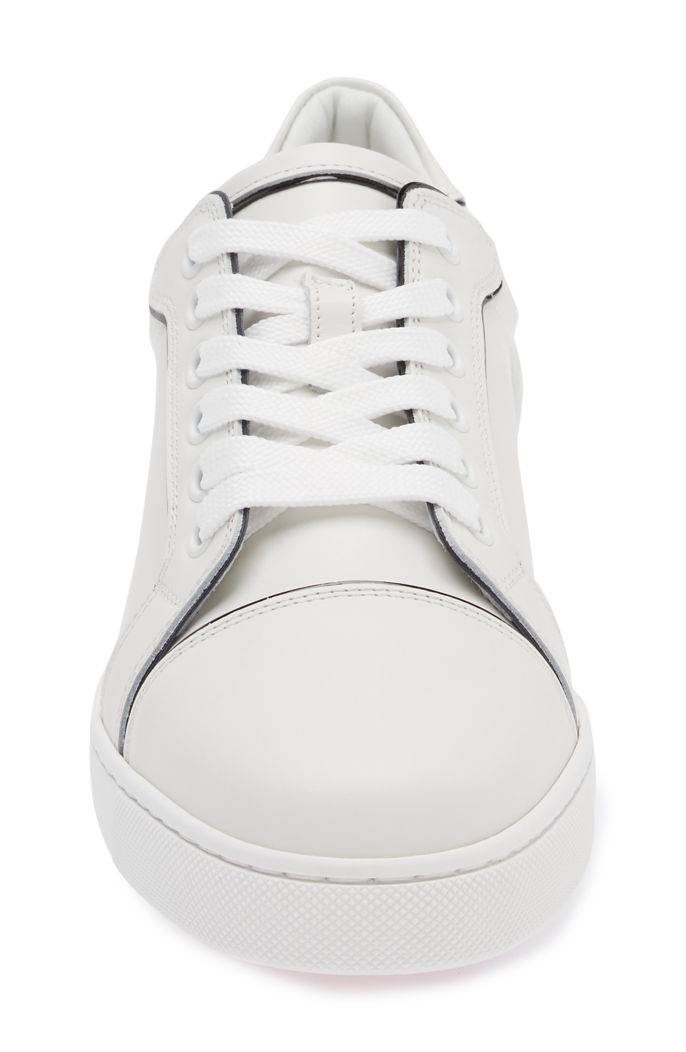 Christian Louboutin Fun Viera Low Top Sneaker, Alternate, color, Bianco/ Black