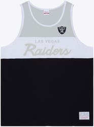 Mitchell & Ness Men's Mitchell & Ness Black/Silver Las Vegas Raiders Head Coach Tank Top