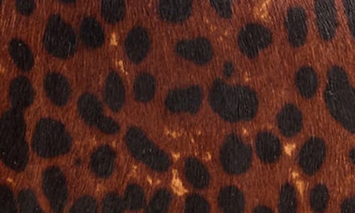 Madewell Dakota Leopard Print Calf Hair Saddle Bag In Brown