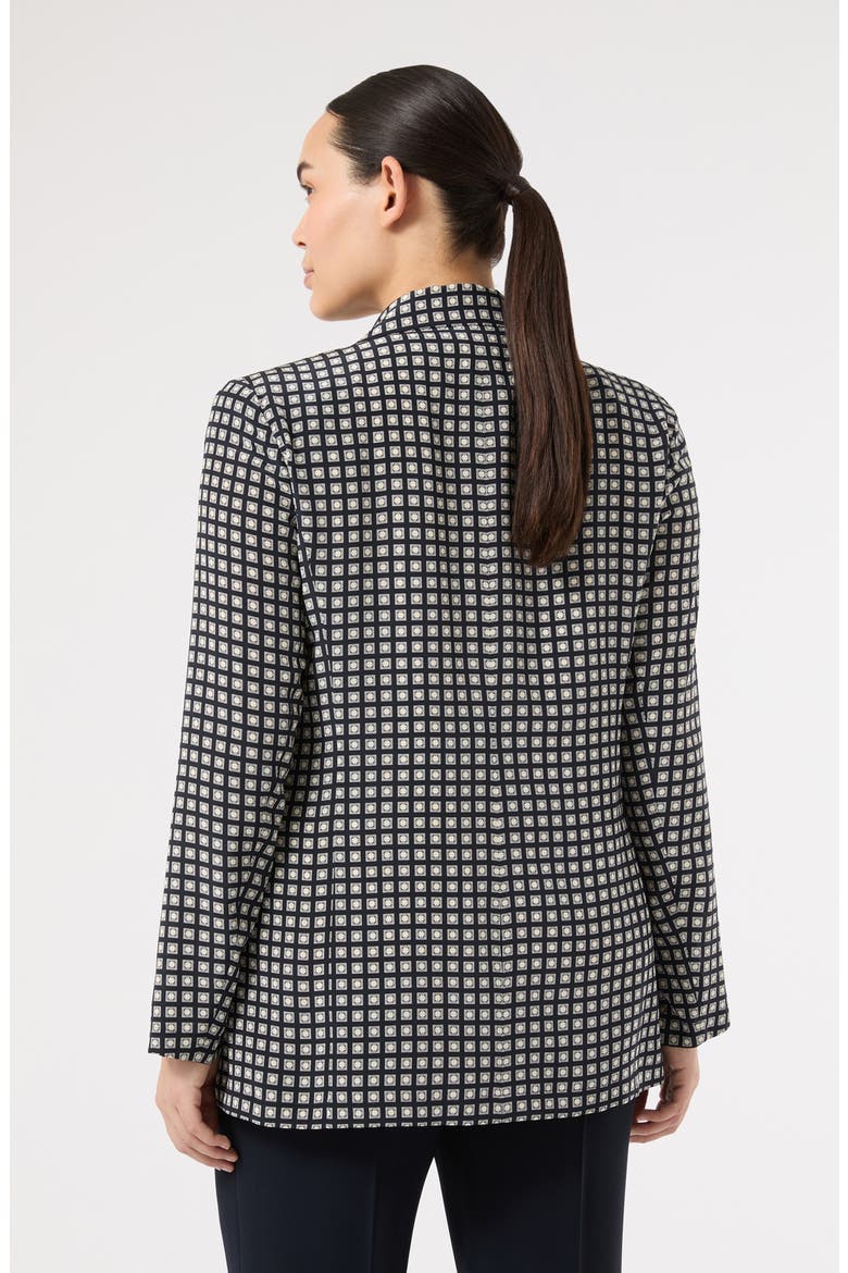 Umano Silk Blazer, Alternate, color, MIDNIGHT BLUE