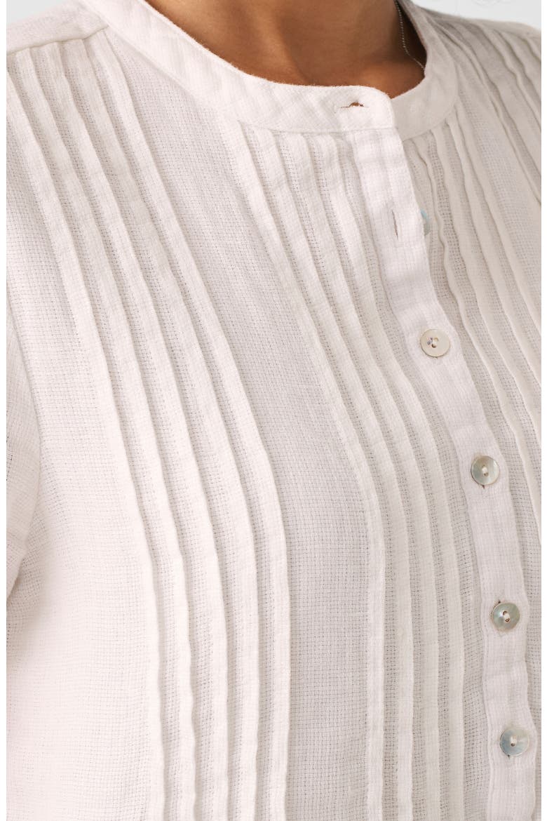 Gemina Linen Dress, Alternate, color, WHITE