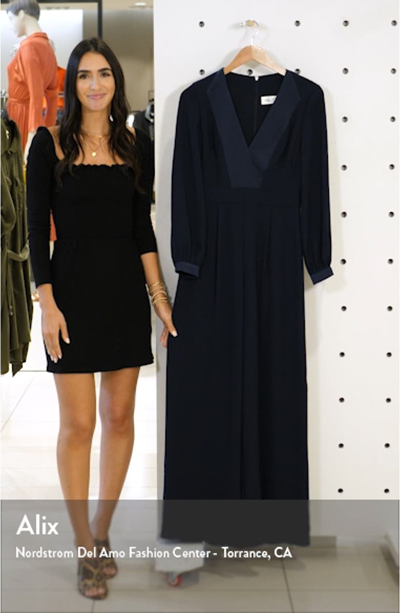Long Sleeve Wide Leg Jumpsuit, sales video thumbnail