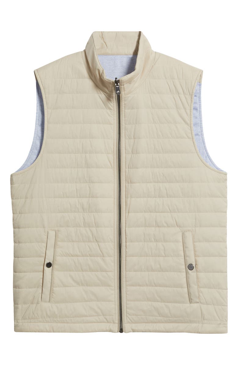 Johnston & Murphy Kenner Reversible Vest, Main, color, Taupe / Light Blue