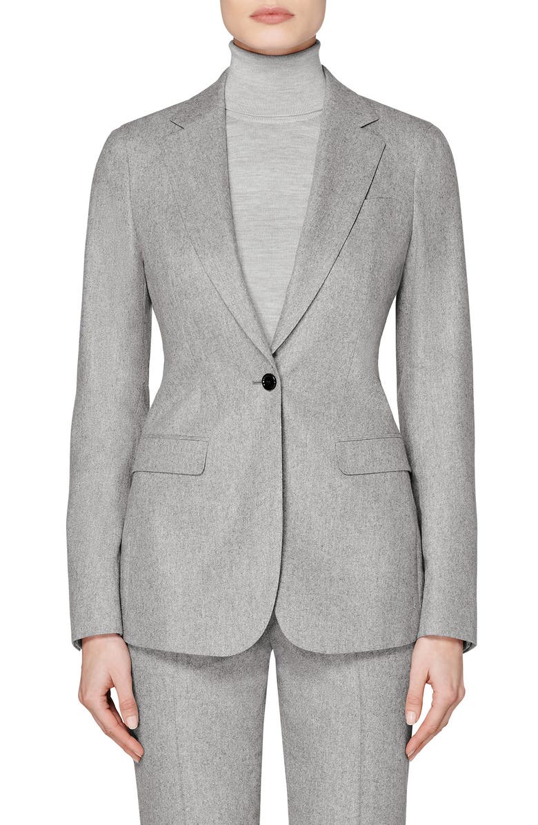 SUISTUDIO Cameron Single Breasted Wool Blazer, Main, color,