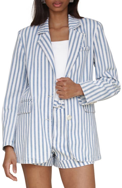Stripe Oversize Blazer