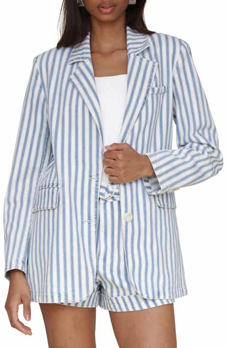 Avec Les Filles Stripe Oversize Blazer