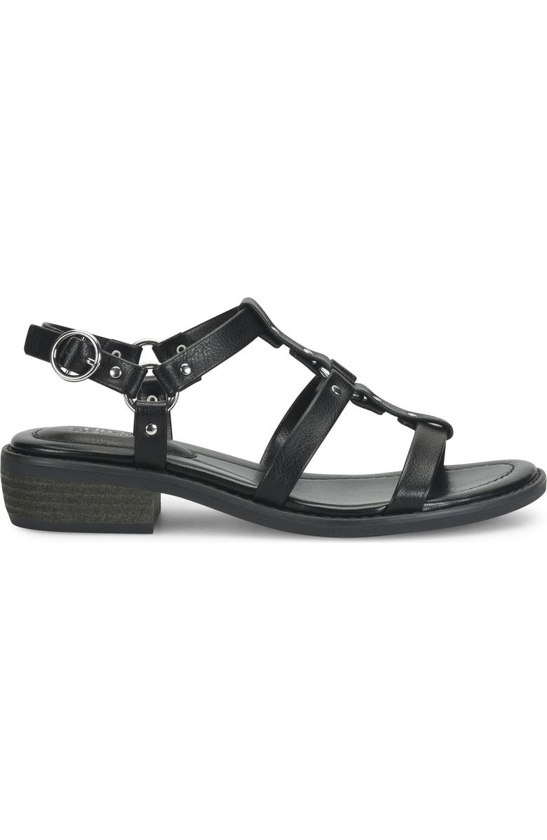 EUROSOFT Nat Sandal, Alternate, color, Black