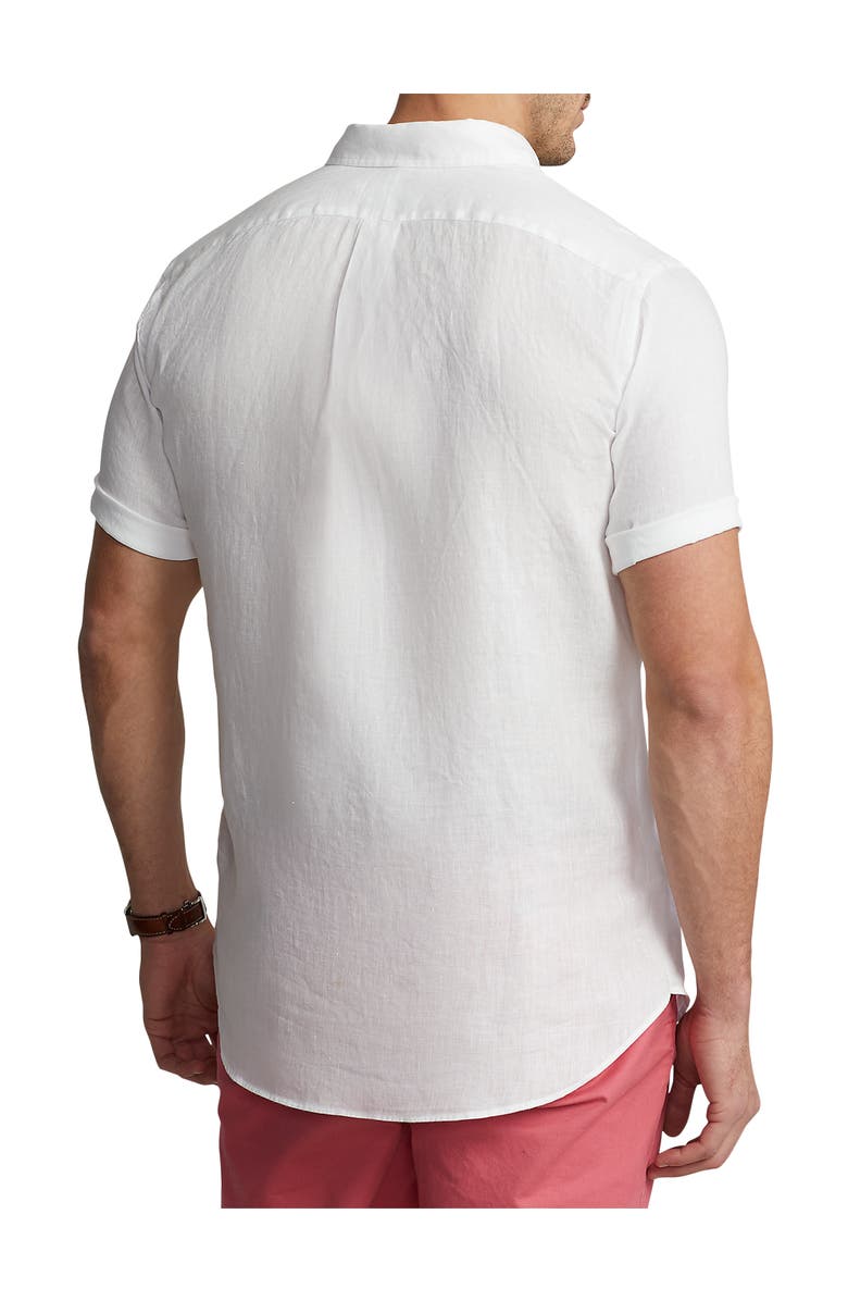 Polo Ralph Lauren Big & Tall Linen Sport Shirt, Alternate, color, White