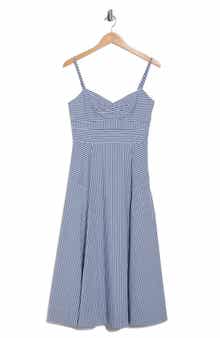 Veronica Beard Blige Fit & Flare Midi Dress