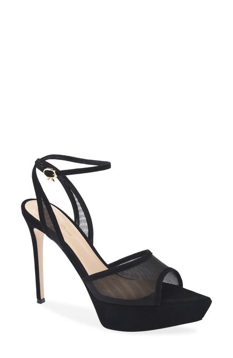 Dorotea Mesh Platform Sandal