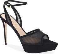 Gianvito Rossi Dorotea Mesh Platform Sandal