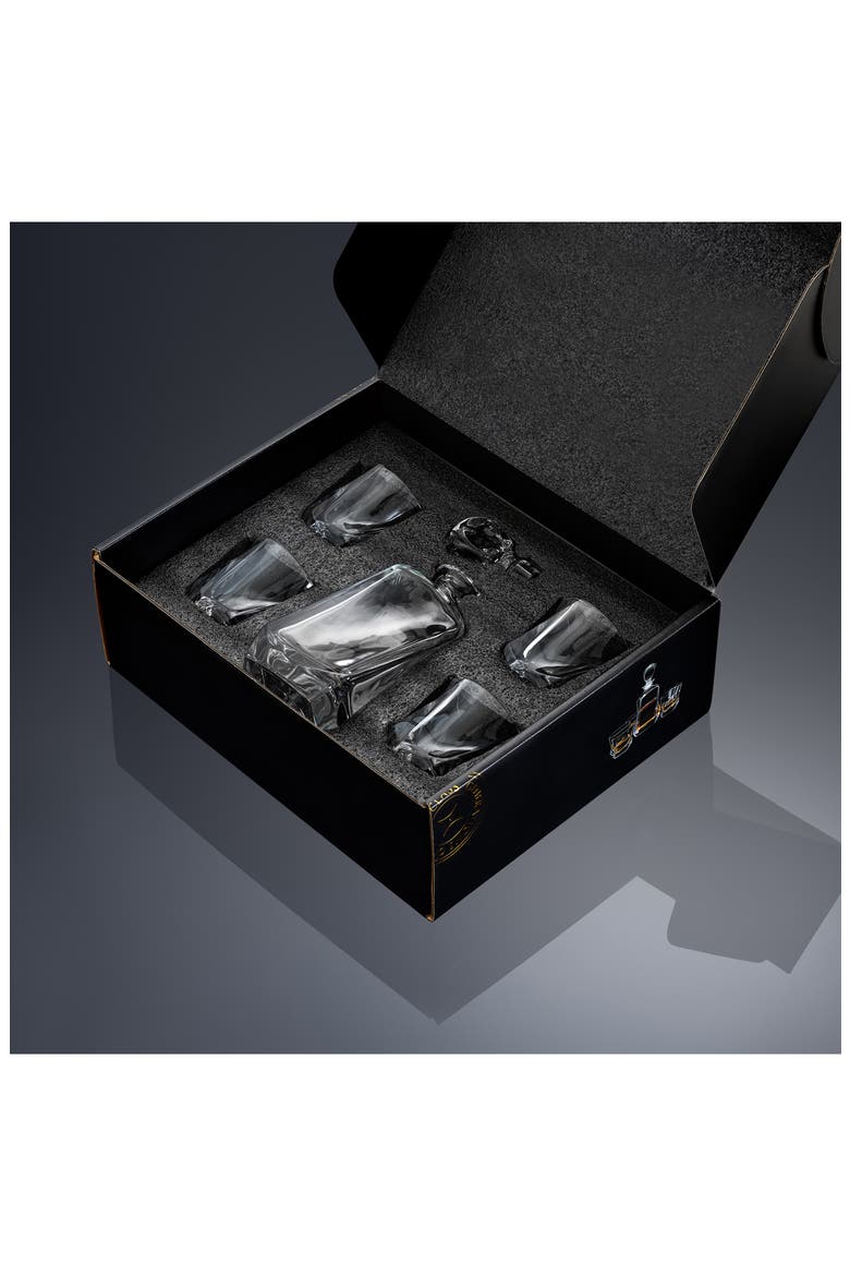 Aurora Whiskey 5-Piece Crystal Set, Alternate, color, CLEAR