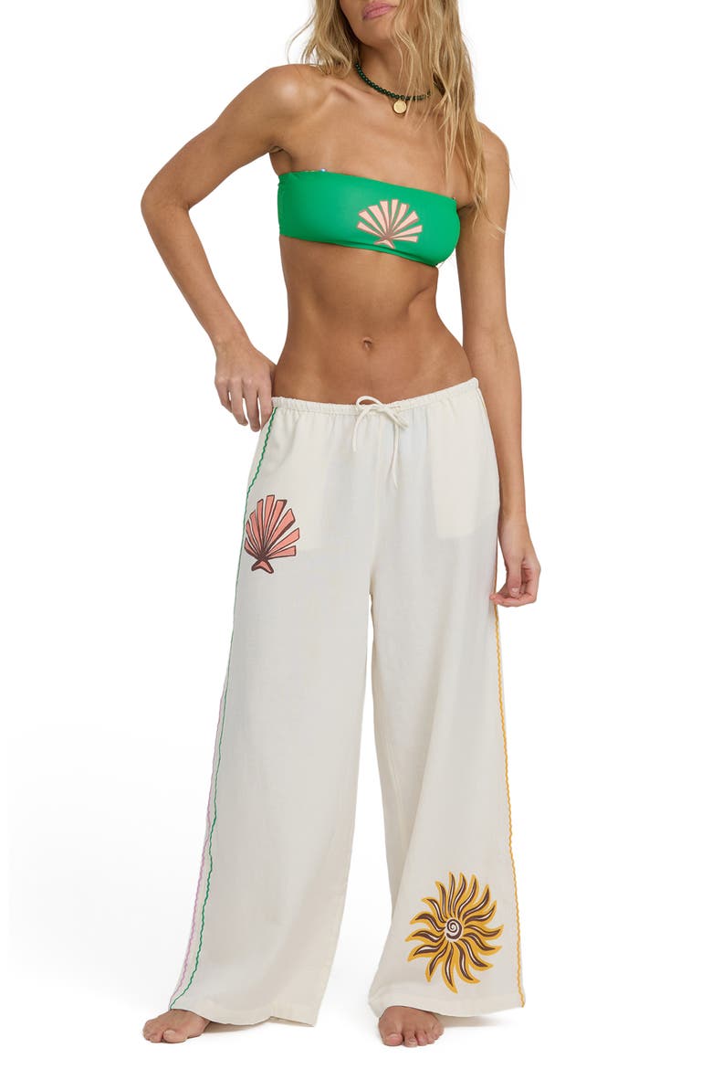 Wave Haze Cover-Up Pants, Main, color, SALT CRYSTAL