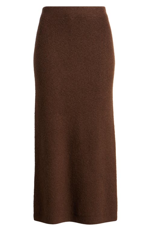 Bobeau Rib Sweater Midi Skirt