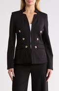 T Tahari Double Breasted Ponte Jacket