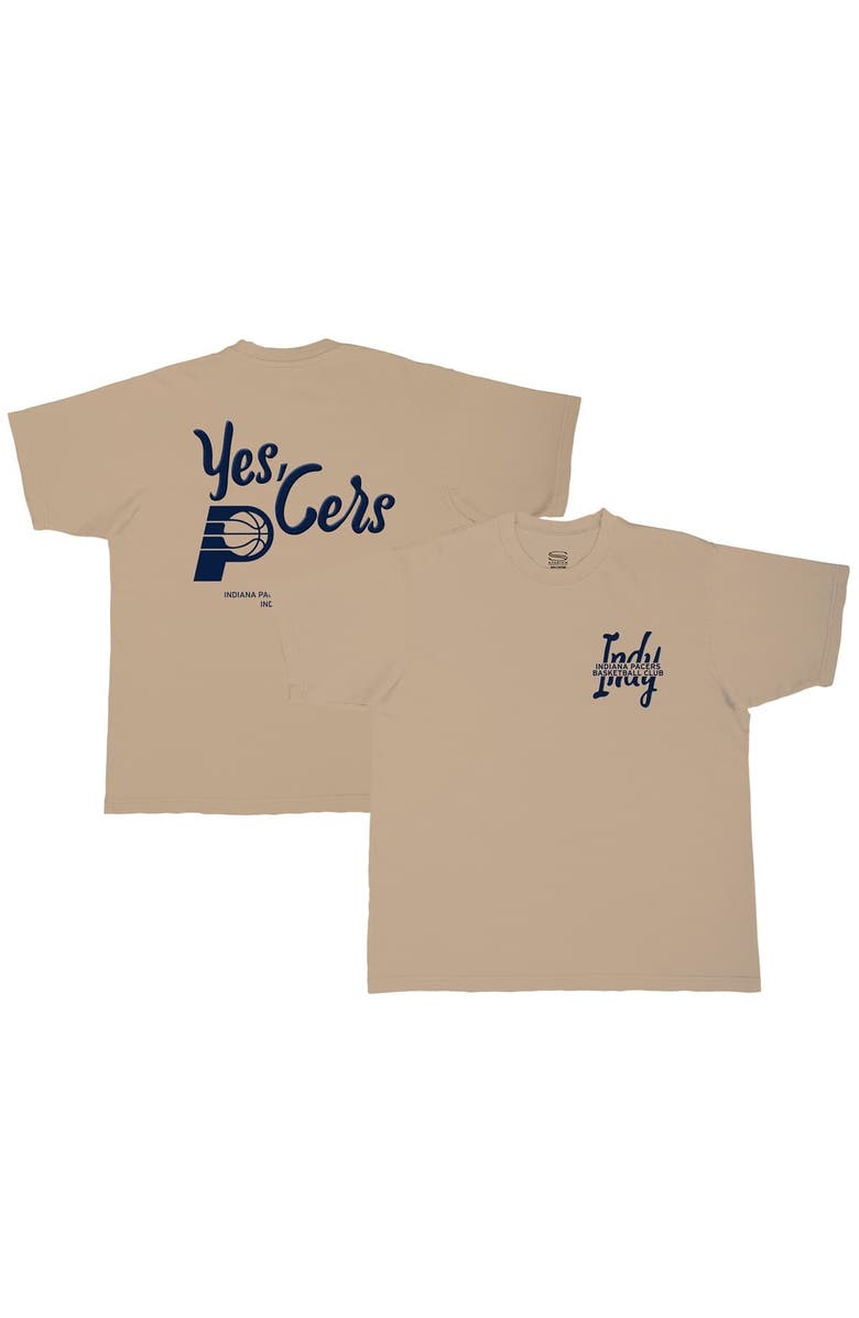 Stadium Essentials Unisex Stadium Essentials  Tan Indiana Pacers Urban T-Shirt, Main, color, Tan