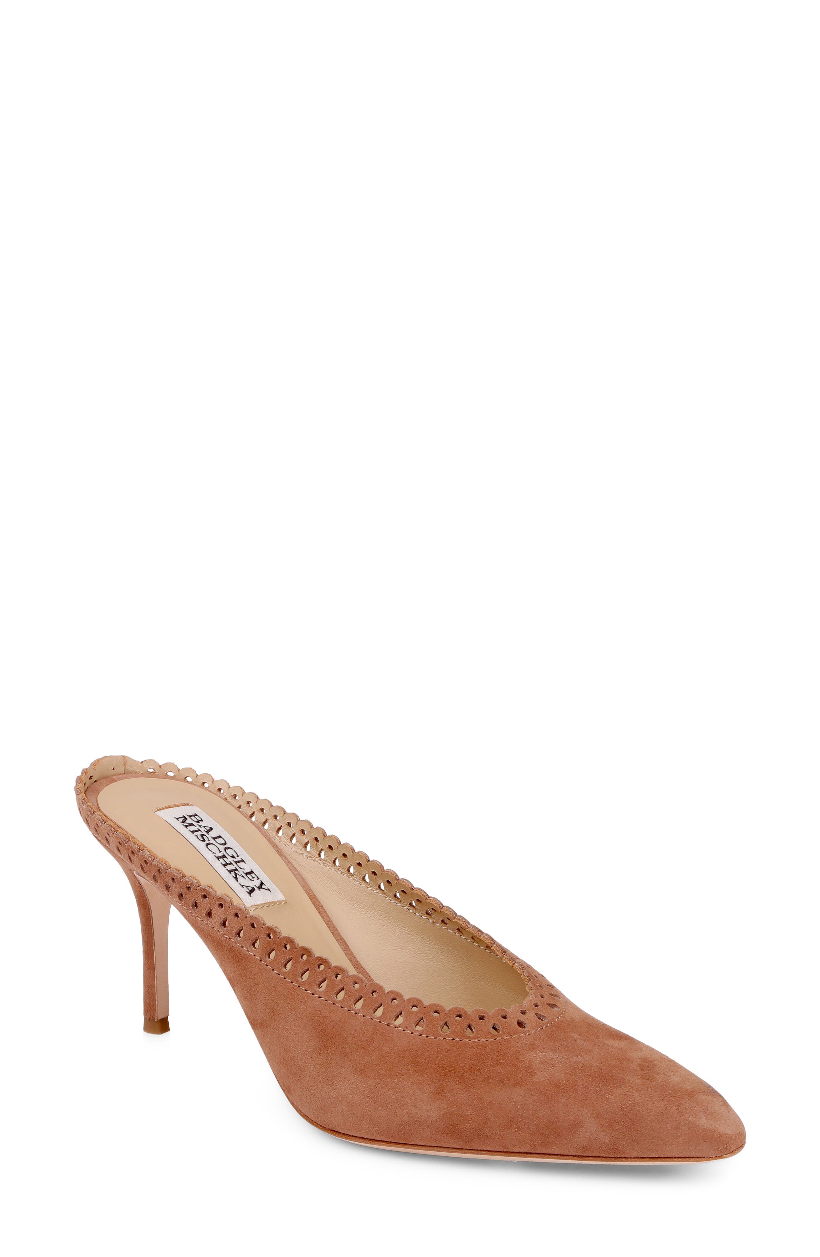 Rylie Scalloped Mule, Main, color, COFFEE SUEDE