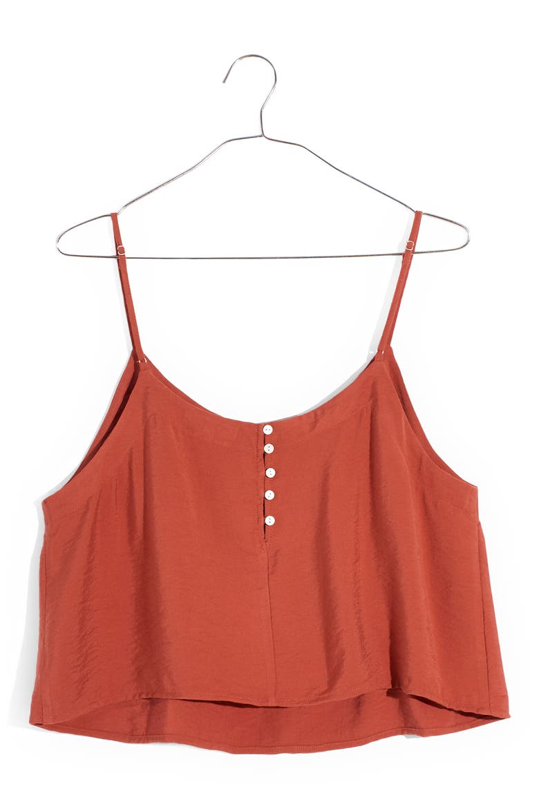 Drapeweave Crop Tank, Alternate, color, WEATHERED BRICK