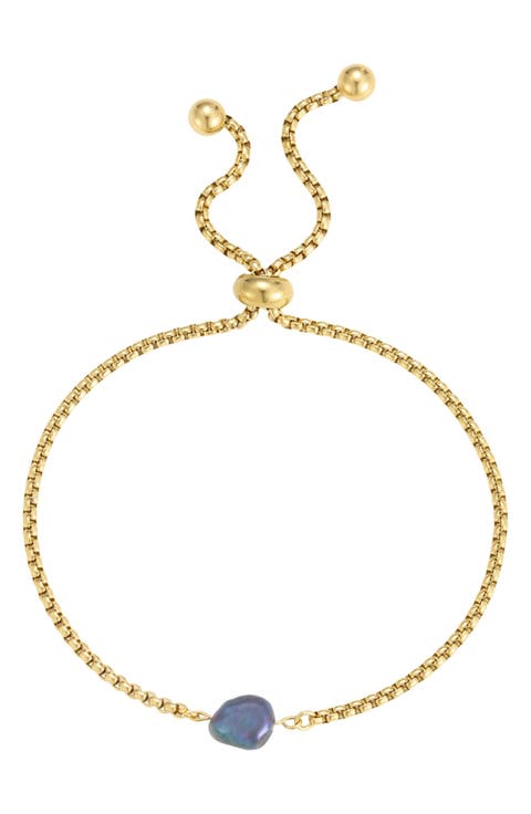 Freshwater Pearl Adjustable Slider Bracelet