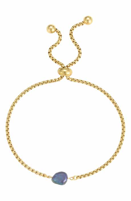 Pearl Adjustable Slider Bracelet