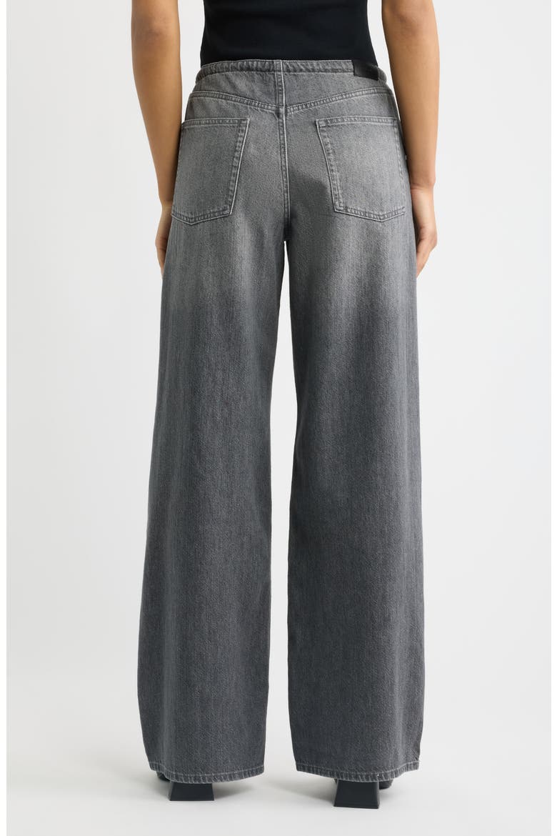 DL Aura Sienna Low Slung Drawstring Wide Leg Jeans, Alternate, color, ASH GREY AURA