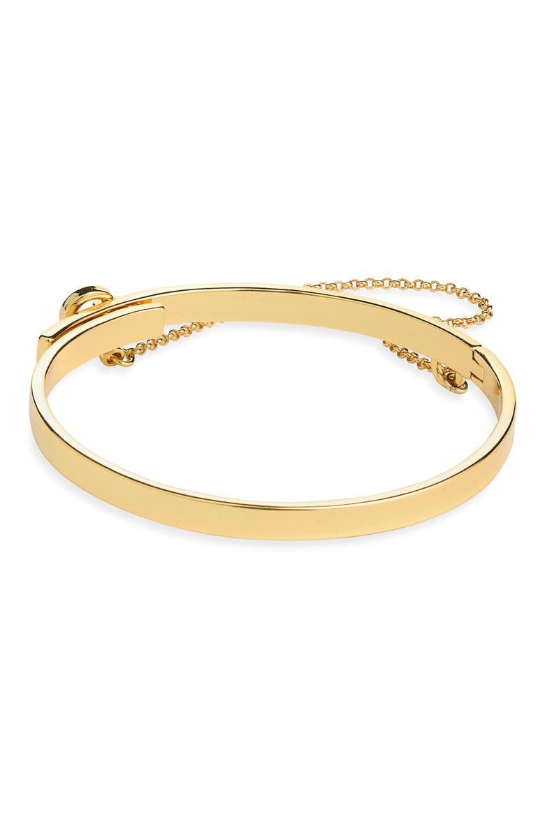 Thin Safety Chain Cuff, Main, color, GOLD