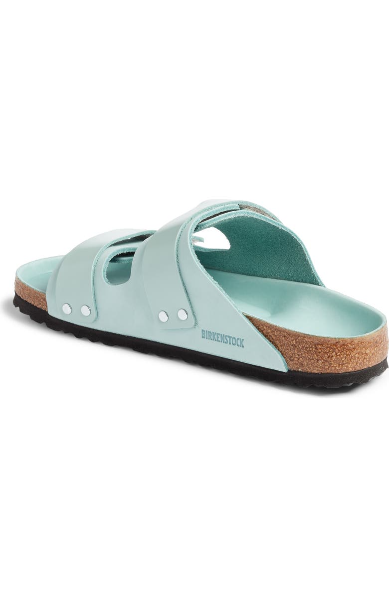 Birkenstock Uji Shine Slide Sandal, Alternate, color, Green