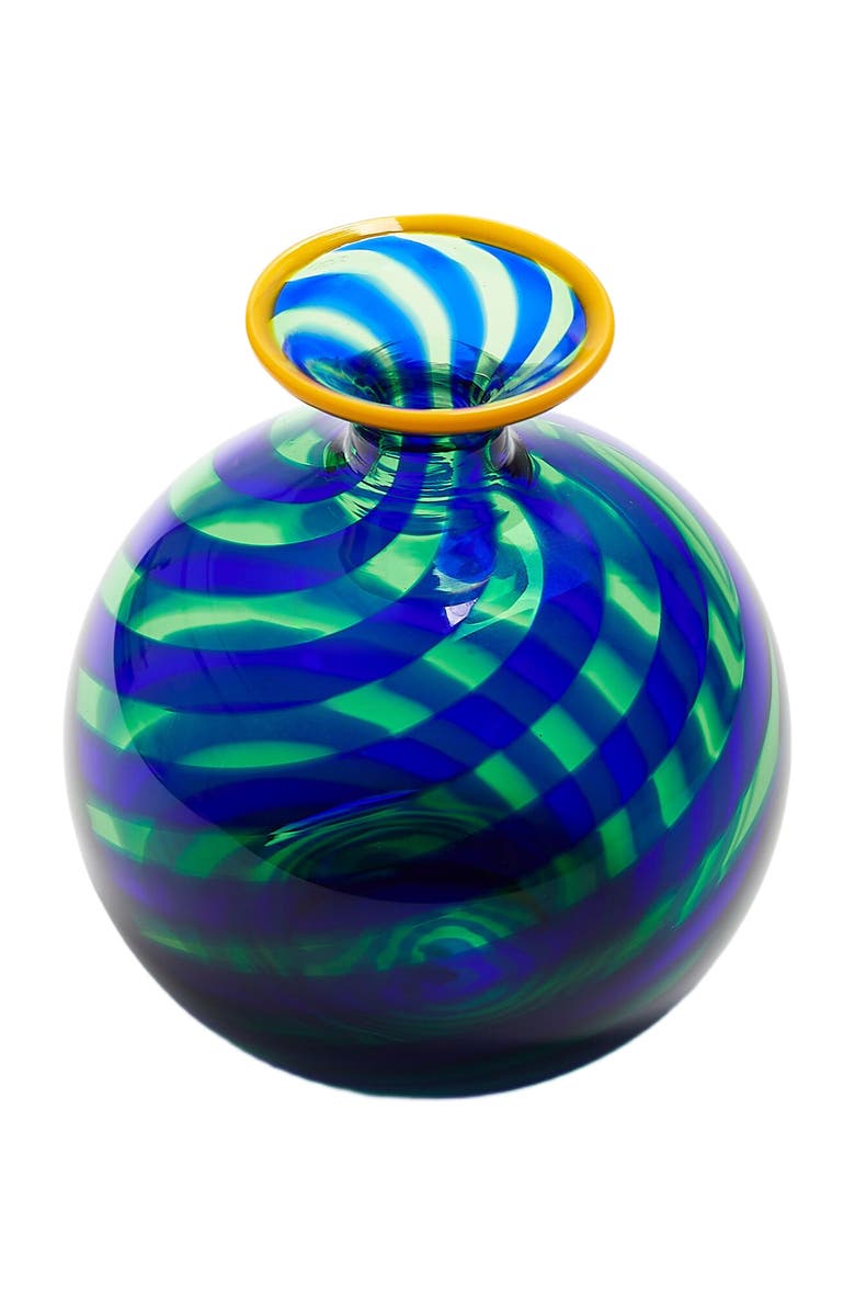 La DoubleJ Mini Ciccio Vase, Alternate, color, Rigadin Twist Blue