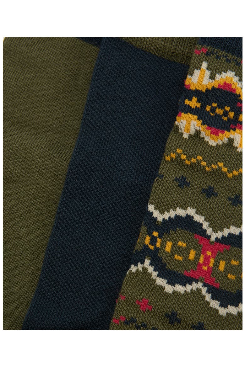 Barbour Fair Isle 3-Pack Crew Socks Gift Box (Men) | Nordstrom
