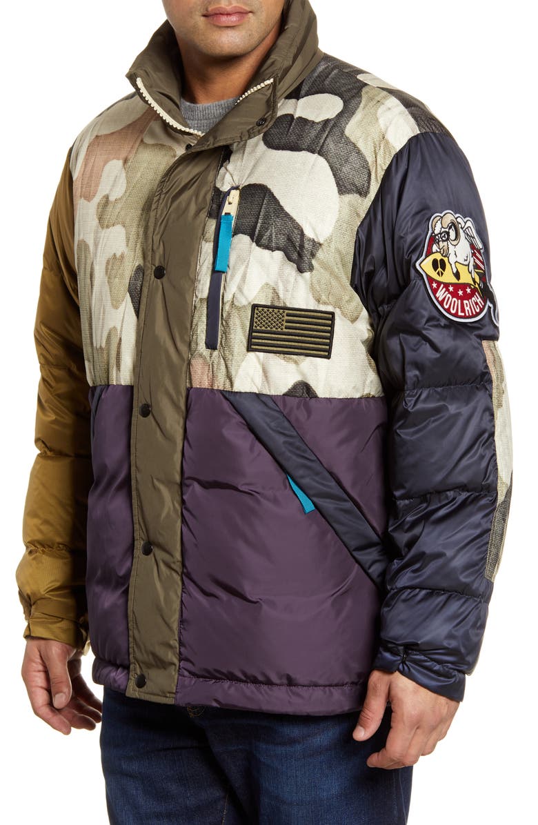 Woolrich x Griffin Second Life Down Puffer Jacket, Alternate, color, 