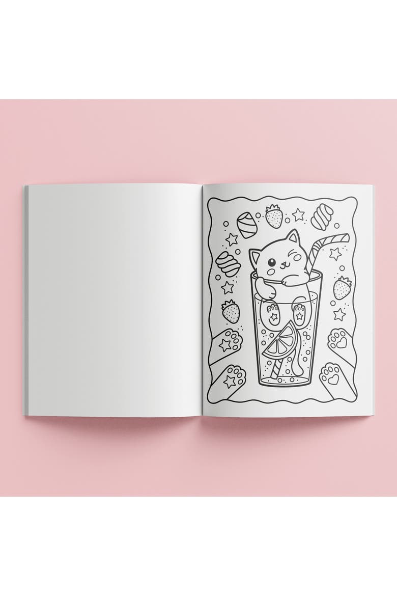 Super Cute Sticker Coloring Book,128 Pages, 500+ Stickers, Alternate, color, Multicolored