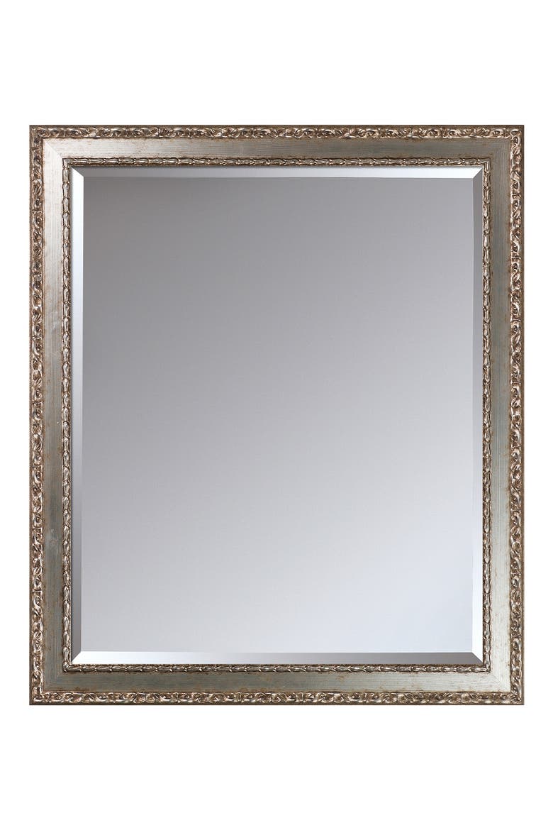 Versailles Silver Salon Framed Mirror - 20"x24", Main, color, MULTI
