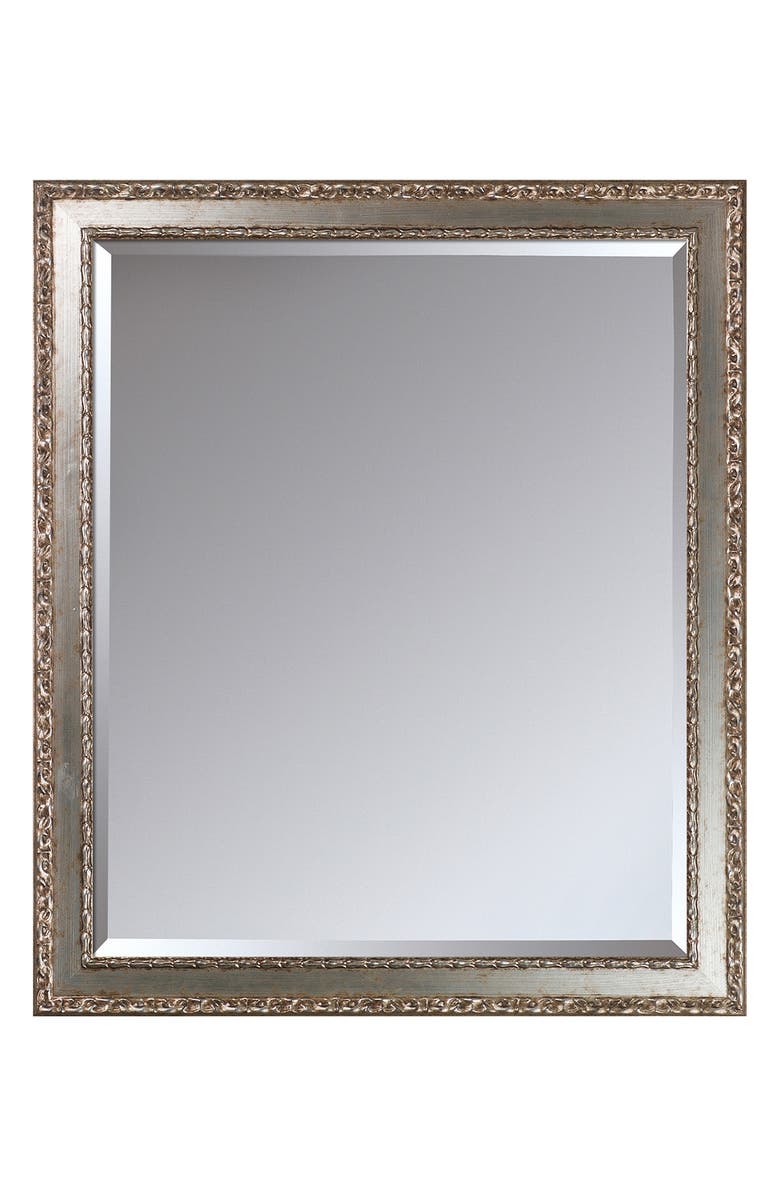 OVERSTOCK ART Versailles Silver Salon Framed Mirror - 20"x24", Main, color, 