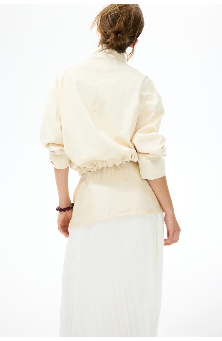 H&M Plissé Skirt, Alternate, color, Ivory