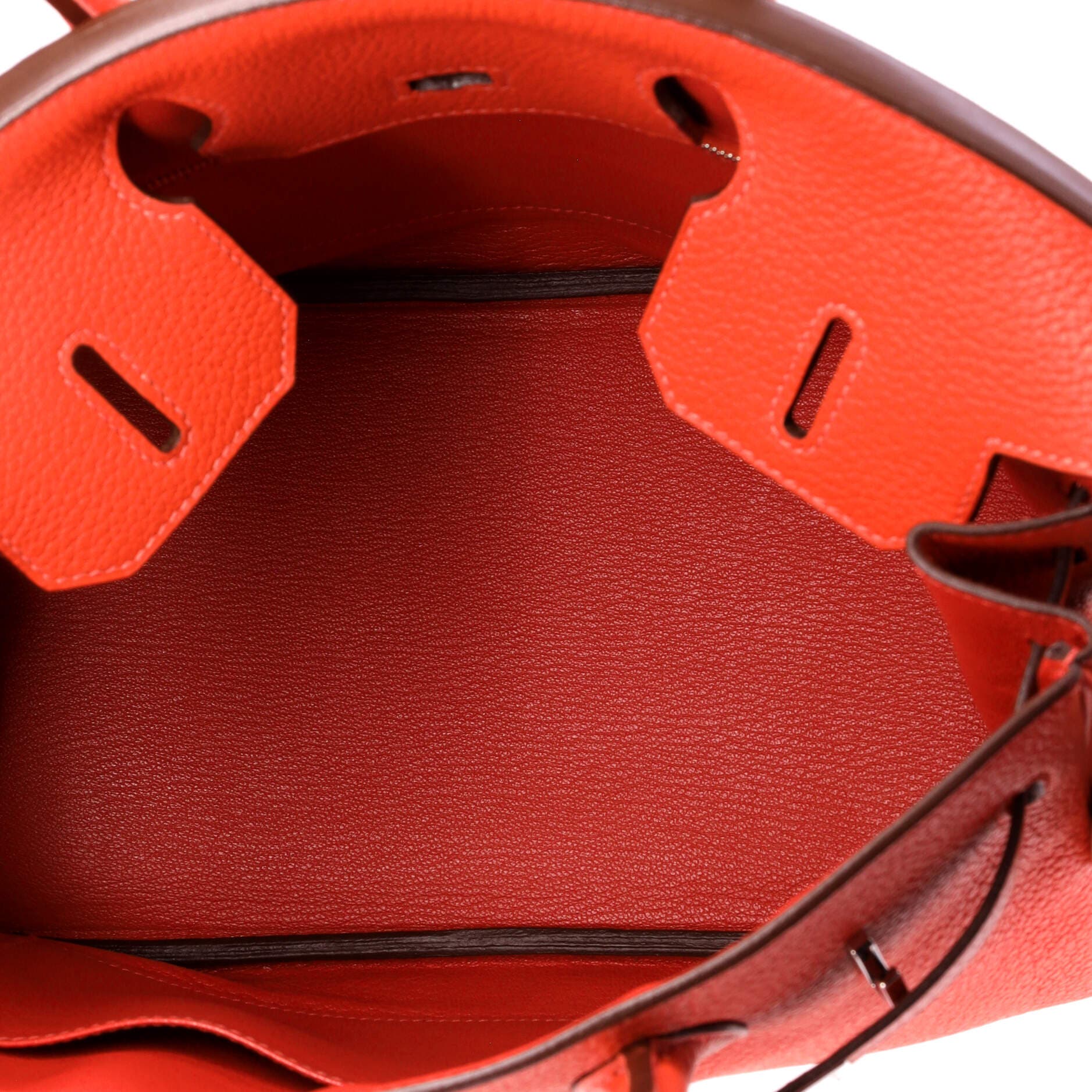 Birkin Handbag Orange Togo with Palladium Hardware 30, Alternate, color, Capucine