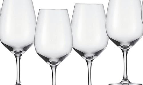 Schott Zwiesel Congresso Set Of 6 Bordeaux Wine Glasses In Transparent