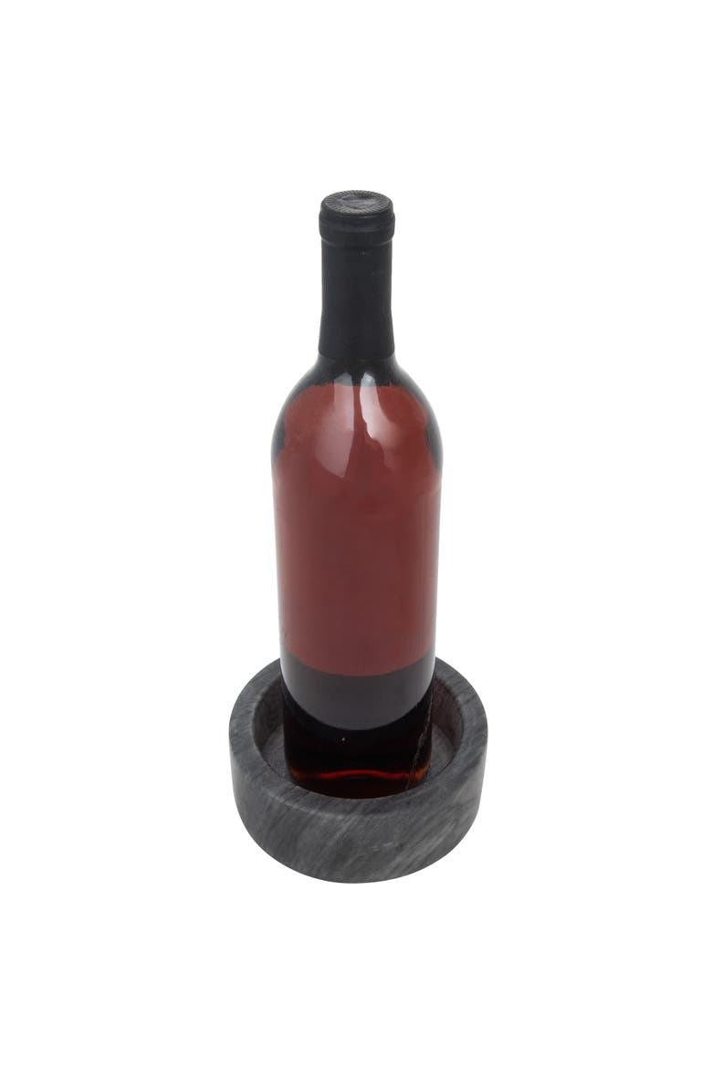 Artifacts Trading Company Marble Wine Bottle Coaster, Alternate, color, Black Matte