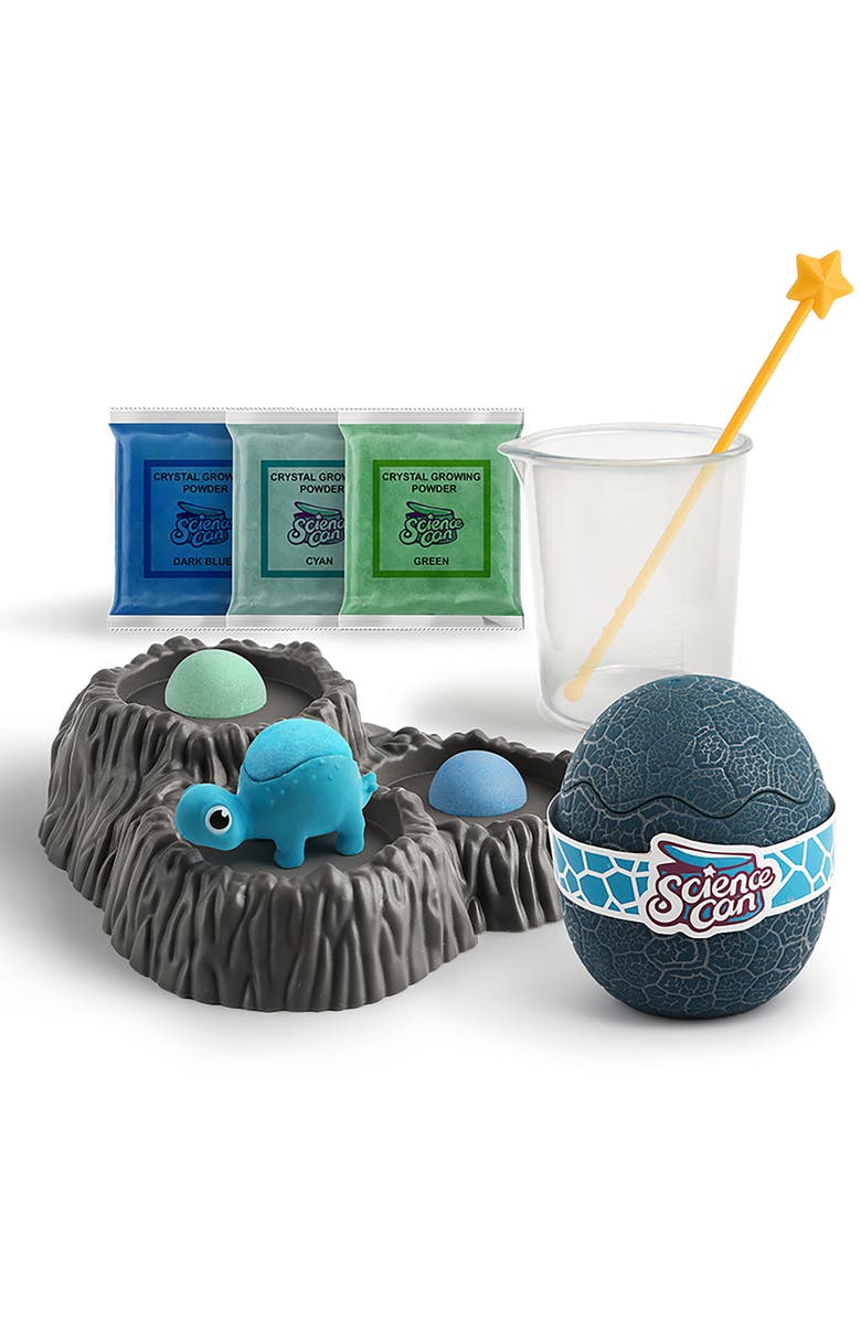 Science Can Crystal Dinosaur Growing Kit Stegosaur 8+, Main, color, Multicolored