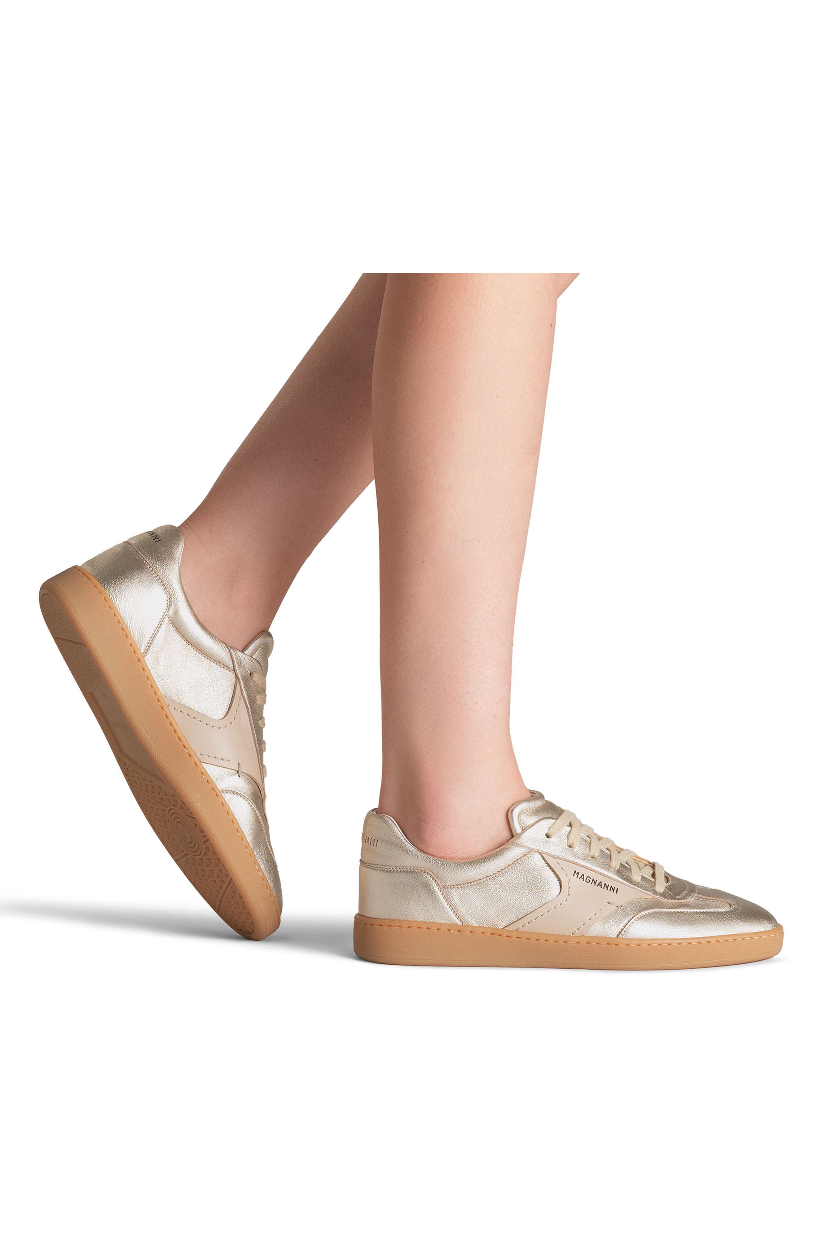 Magnanni Zori Sneaker, Alternate, color, Gold