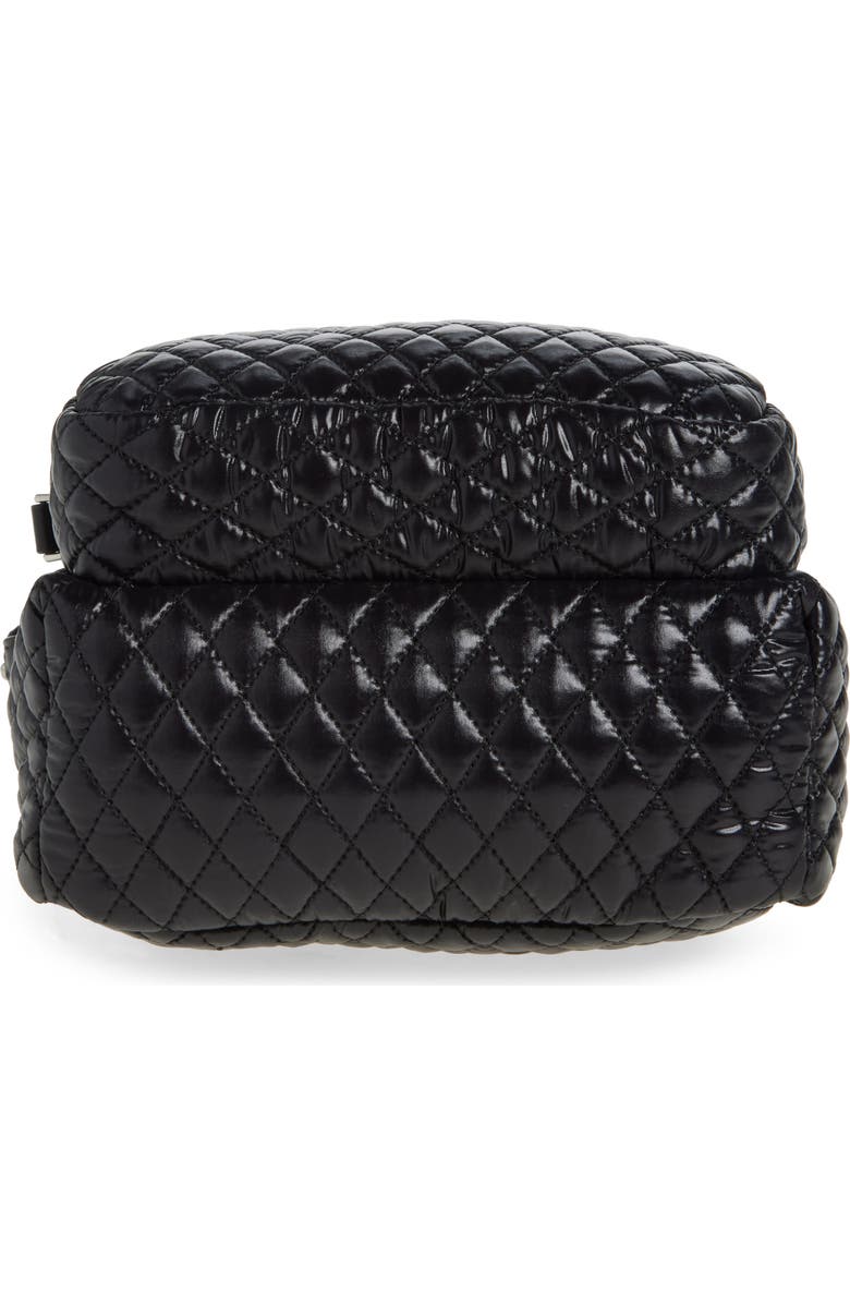 Moncler Small Kilia Quilted Nylon Crossbody Bag, Alternate, color, Black