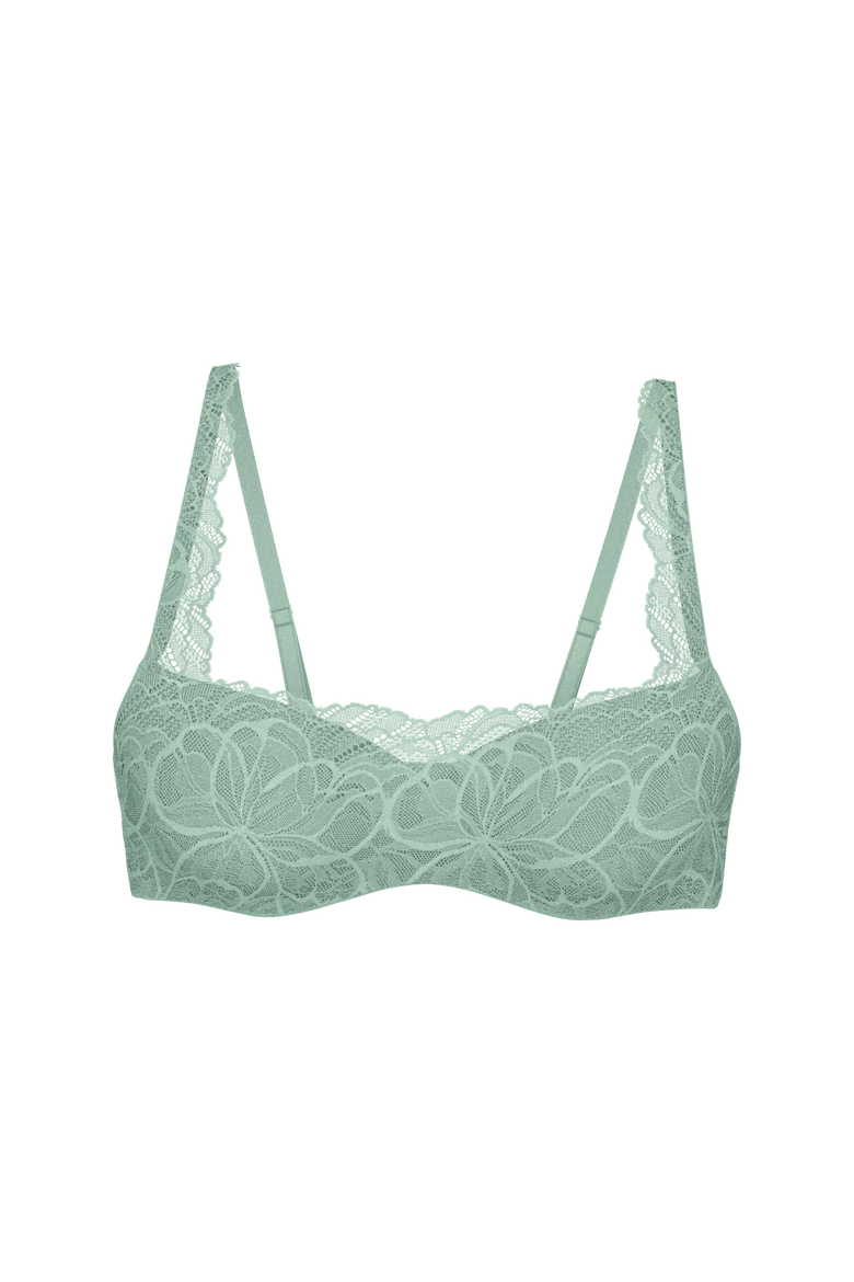 Body Make-Up Illusion Lace Balconette Bra, Alternate, color, Woodrose