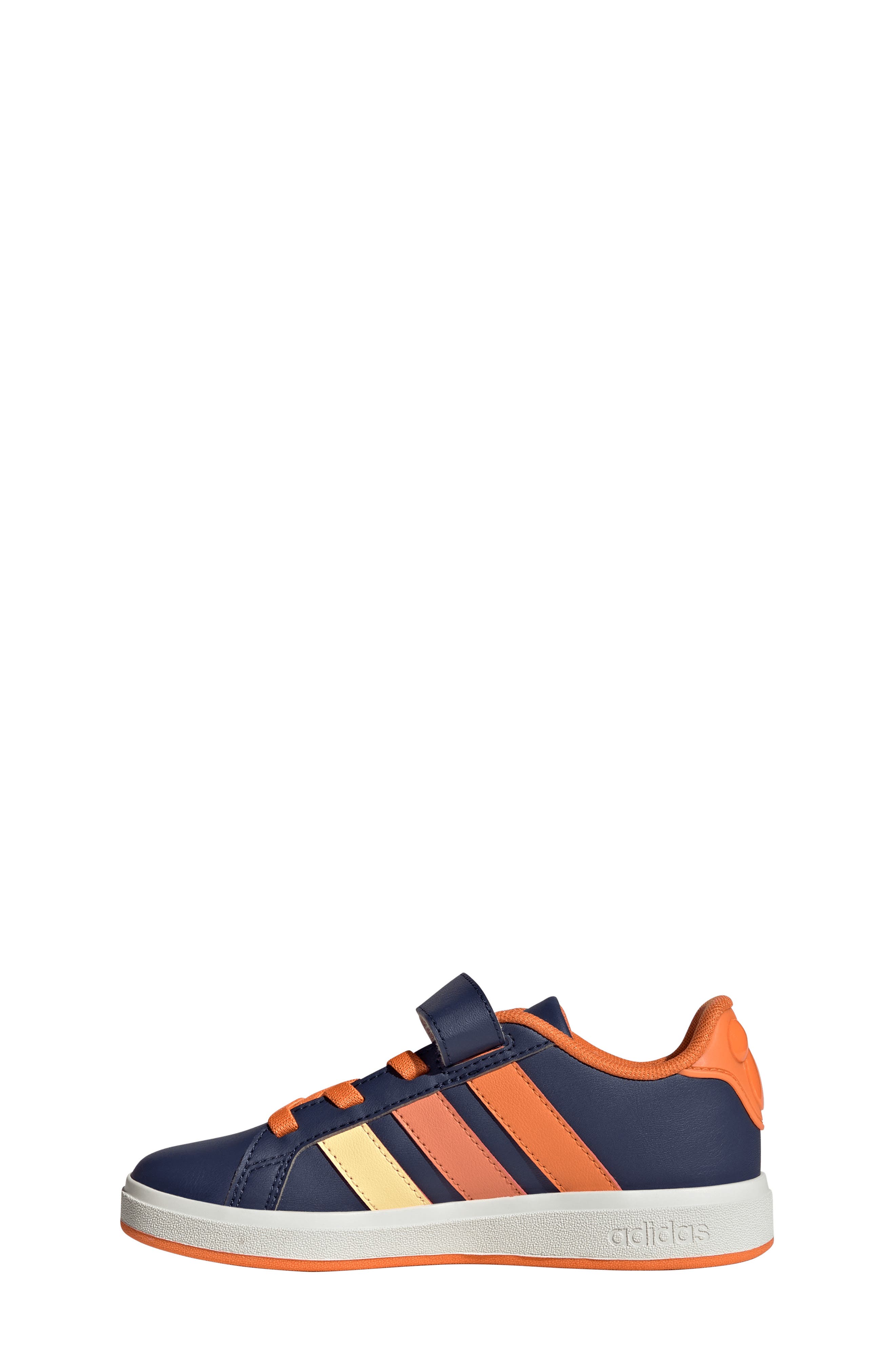adidas x Marvel Kids' Grand Court Sneaker, Alternate, color, Dark Blue/ Tangerine/ Orange