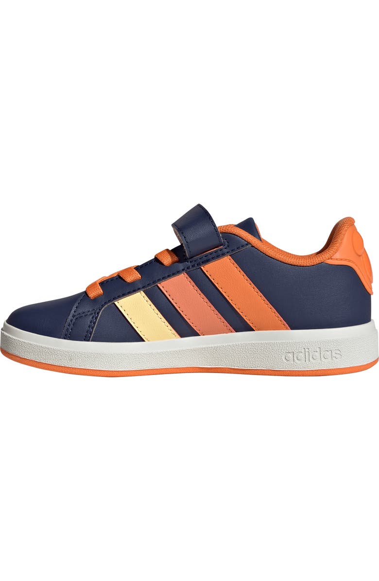 adidas x Marvel Kids' Grand Court Sneaker, Alternate, color, Dark Blue/ Tangerine/ Orange