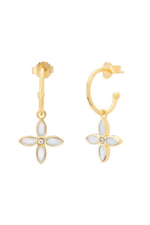 Desert Flower Small Hoop Earring