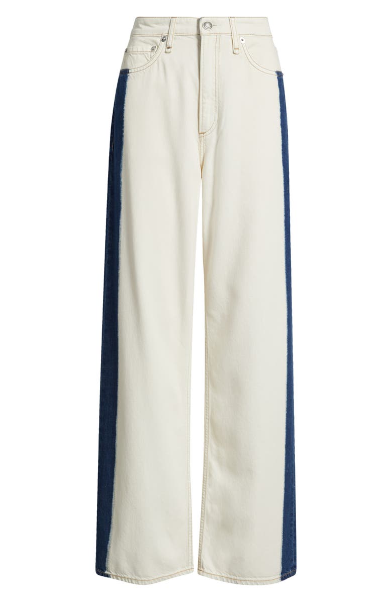 rag & bone Featherweight Logan Wide Leg Jeans, Alternate, color, Dark Bleach