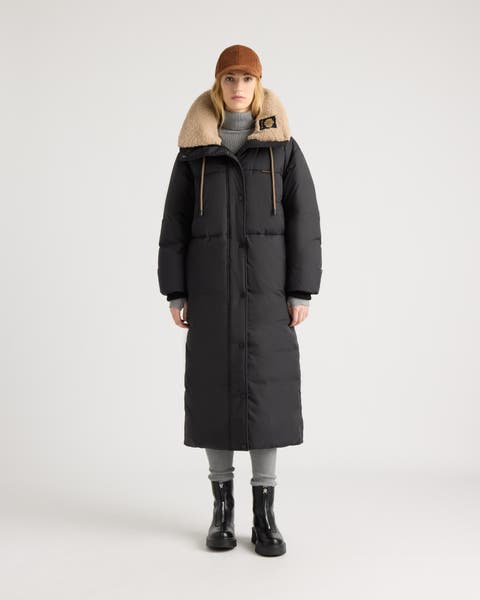 Womens Kamouraska Maxi Signature Puffer