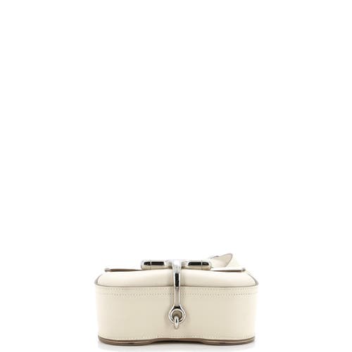 Pre-owned Hermes Hermes Della Cavalleria Shoulder Bag Epsom Mini In White